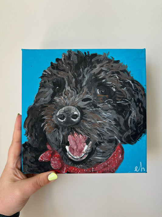 Custom Pet Portrait — 8×8